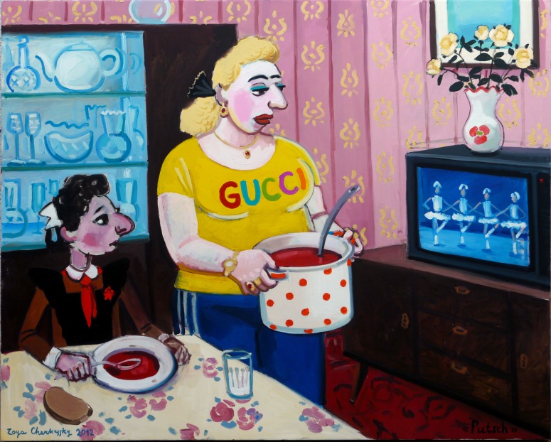Putsch, 2012, oil on canvas, 120x150cm